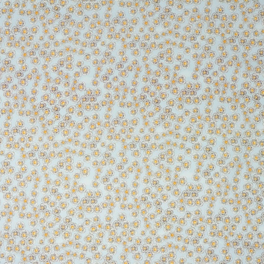 Stitch & Sparkle Light Blue Daisy Maries Picnic Cotton Fabric